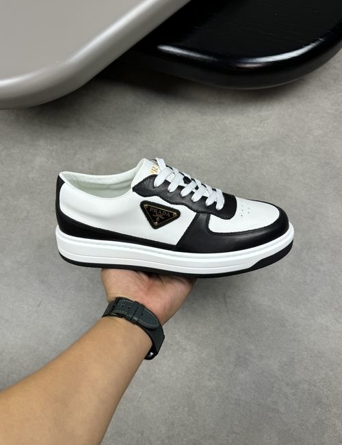 Prada Premium Casual Sneakers With Leather Upper