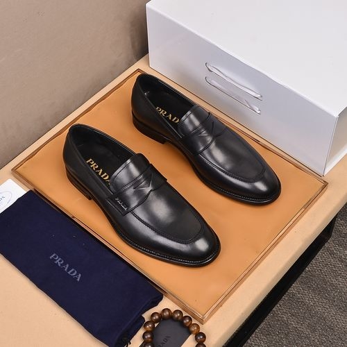 Prada Goodyear Leather Dress Shoes Premium Craft