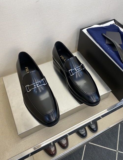 Prada Leather Sole Dress Loafers