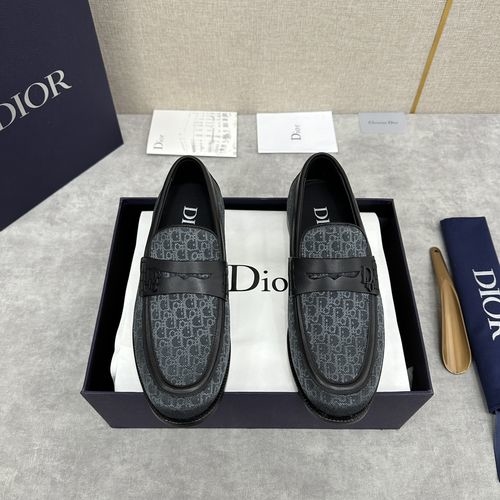 Christian Dior CD Granville Leather Loafers