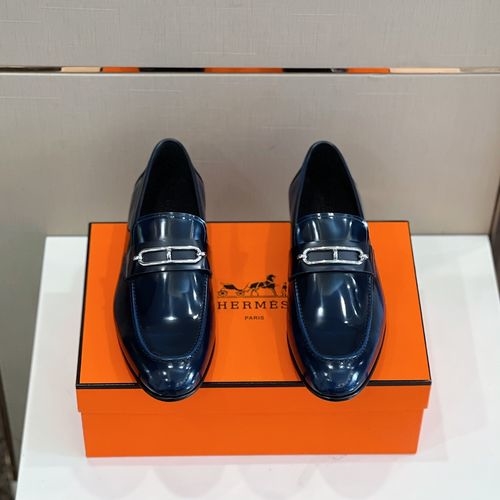 Hermes Handmade Leather Loafers