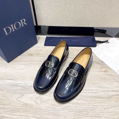 Christian Dior CD Leather Sole Loafers