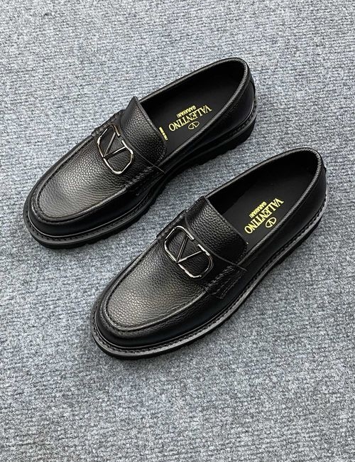 Valentino Cowhide Loafers With Foam Soles