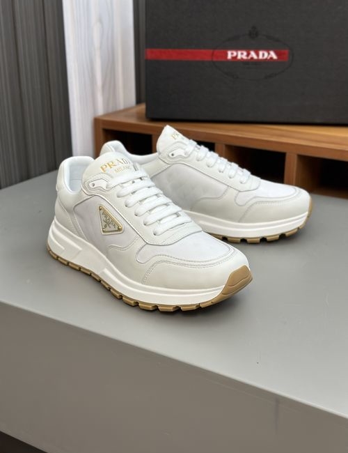 Prada Cowhide Patchwork Non-slip Casual Sneakers