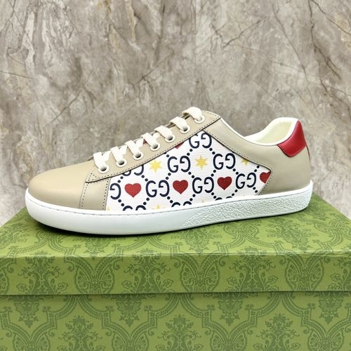 Gucci Lace-up Casual Sneakers With Top Leather Lining