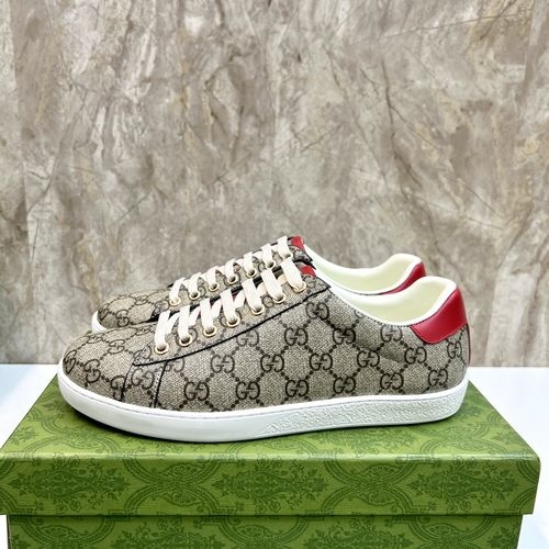 Gucci Lace-up Casual Sneakers With Top Leather Lining