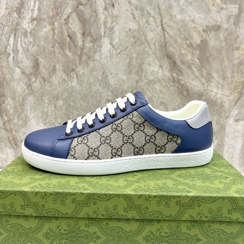 Gucci Lace-up Casual Sneakers With Top Leather Lining