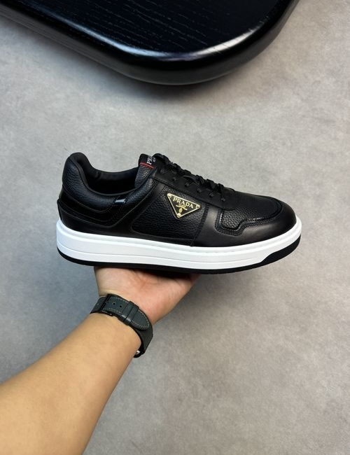 Prada Premium Sneakers Nappa Grain Leather Lined TPU Sole
