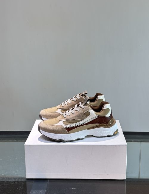 Berluti Multi-material Stitched Casual Sneakers