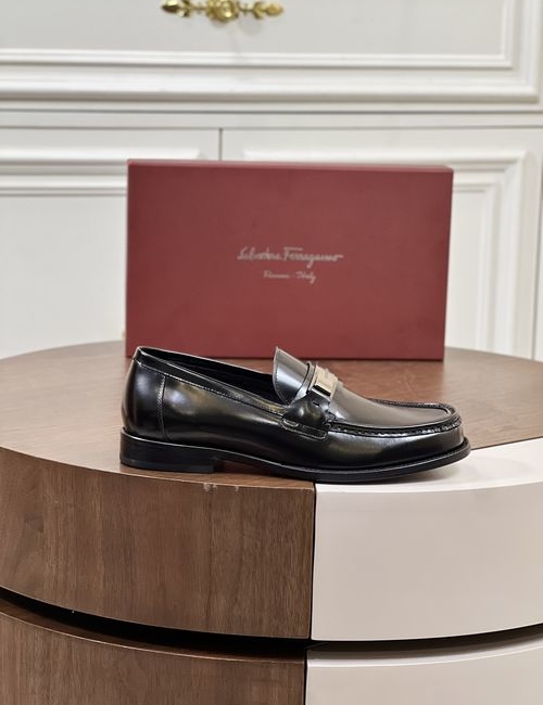 Ferragamo Premium Leather Business Casual Loafers
