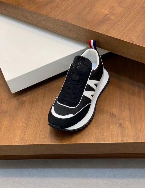 Moncler Stitched Fabric Upper Sneakers With Non-slip Sole