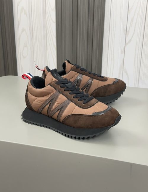 Moncler Casual Leather Mesh Sneakers