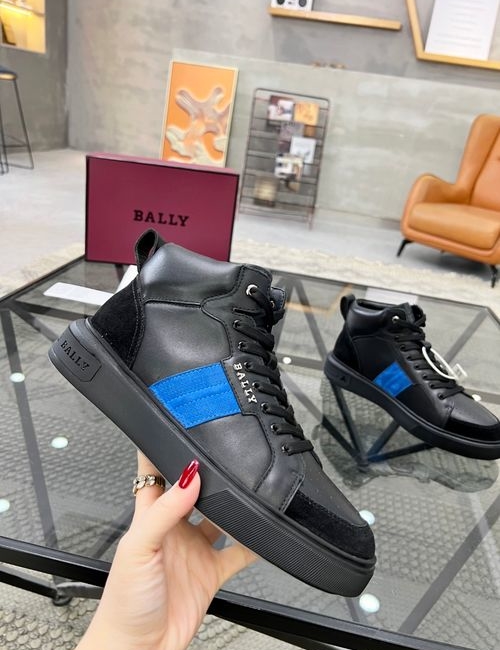 Burberry High-top Sneakers With Leather Upper