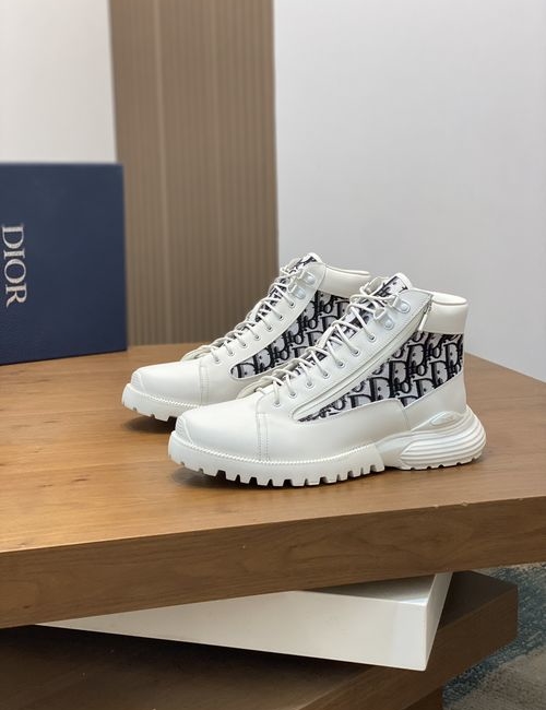 Christian Dior CD Mid-top Calfskin Ankle Boots