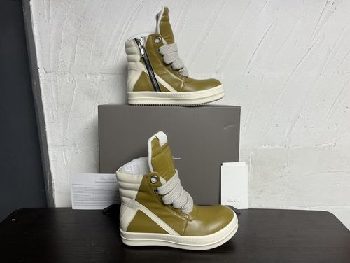 Rick Owens Classic Inverted Triangle Shoes With Top Grain Leather