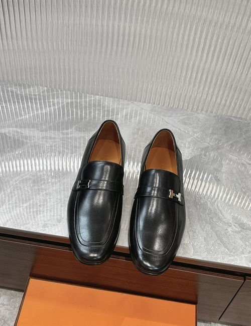 Hermes Premium Leather Casual Loafers