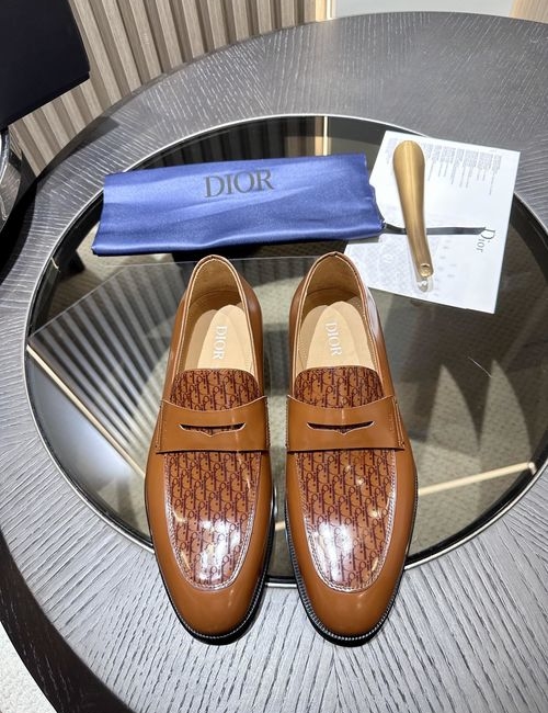 Christian Dior CD Granville Oblique Printed Loafers