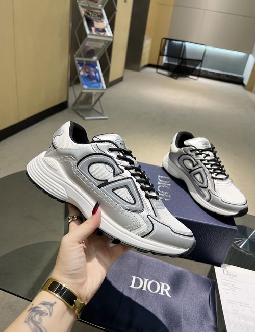 Christian Dior CD B30 Sneakers Mesh Fabric Rubber Sole