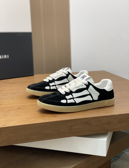 Ami Bone Pattern Low-top Casual Sneakers
