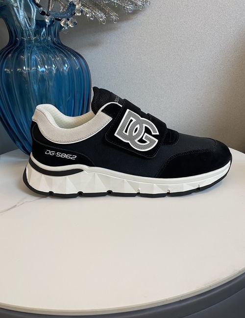 Dolce & Gabbana DG Leather Stitching Breathable Sneakers