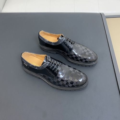 Louis Vuitton LV Suede Leather Lace-up Dress Shoes