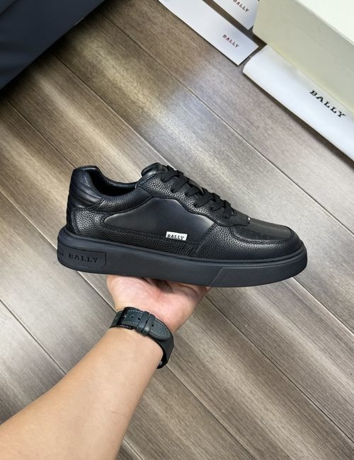 Bally Woven Logo Nappa Cow Leather Shoes