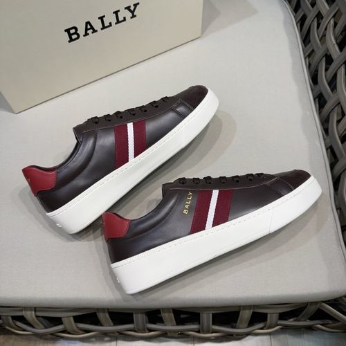 Bally Nappa Leather Casual Sneakers Non-slip Sole