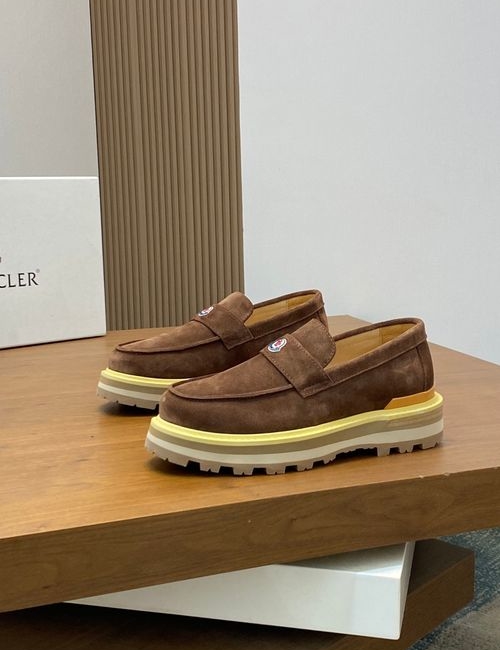 Moncler Cowhide Casual Sneakers With Rubber Sole