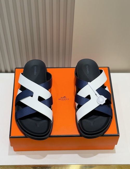 Hermes Kazimir Woven Cowhide Sandals