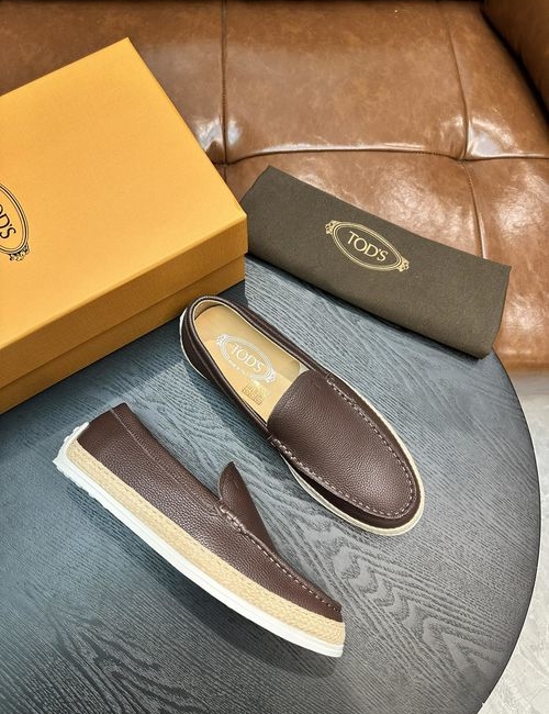 Tods Suede Loafers With Rubber Pebble Soles