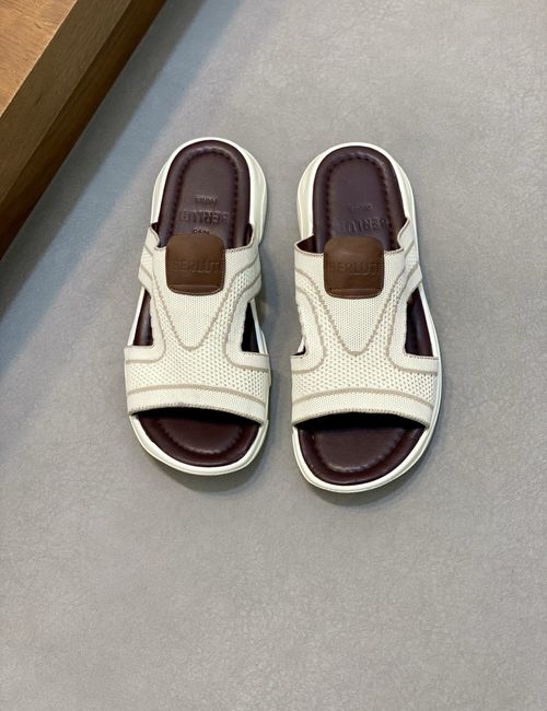 Berluti Handmade Slippers Breathable Mesh Durable Sole