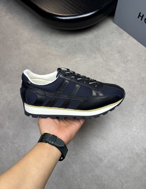 Hogan Nappa Leather Canvas Casual Sneakers