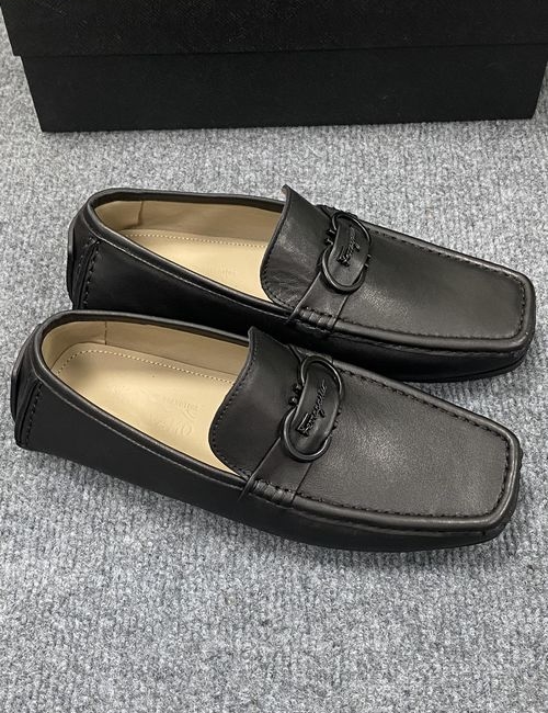 Ferragamo Premium Cow Leather Classic Shoes