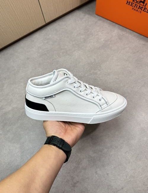 Hermes Premium Casual Leather Sneakers