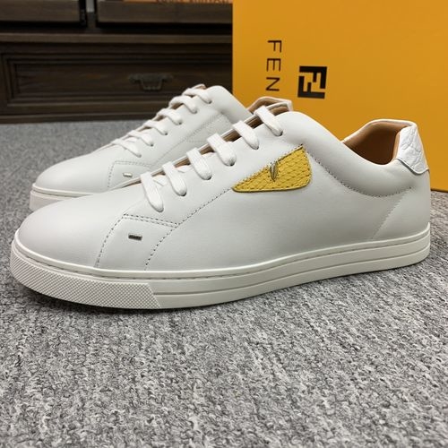 Fendi Casual Shoes With Silk Leather Upper