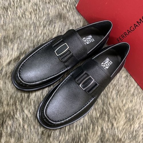 Ferragamo Cowhide Leather Loafers