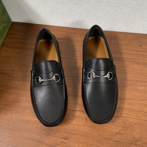 Gucci Horsebit Leather Loafers Soft Sole Casual Shoes
