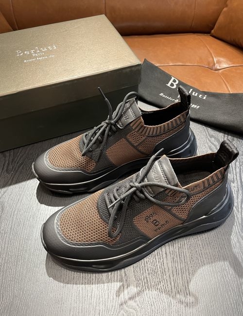 Berluti Shadow Sneakers Knit Upper Handcrafted Sole