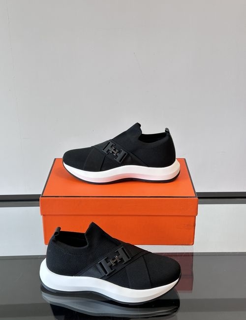 Hermes Knit Upper Breathable Casual Sneakers