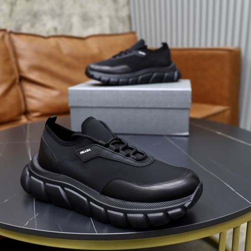 Prada Cowhide Mesh Casual Shoes