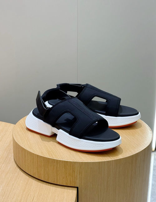 Hermes Electric Contrast Sole Sandals