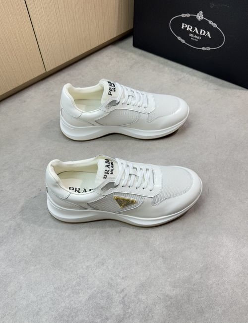 Prada Premium Casual Leather Sneakers