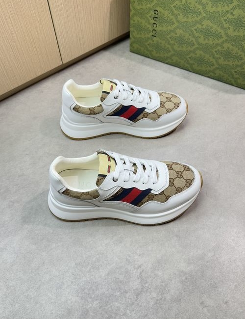 Gucci Casual Sneakers Nappa Leather Upper Cowhide Lining TPU Rubber Sole
