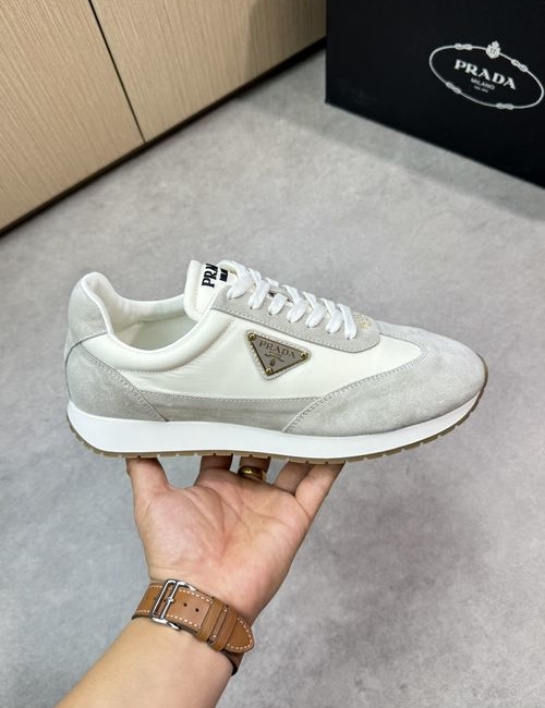 Prada Suede Canvas Casual Sneakers