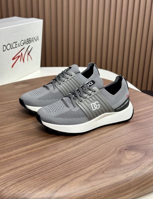 Dolce & Gabbana DG Stitching Cowhide Casual Sports Shoes