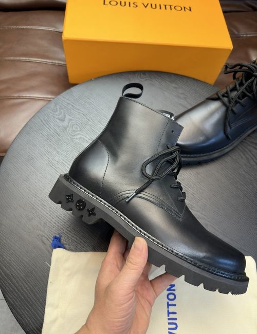 Louis Vuitton LV High-top Casual Leather Shoes
