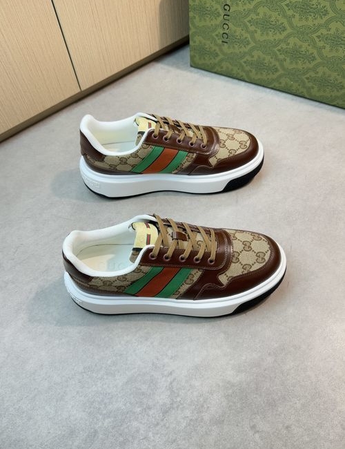 Gucci Casual Sneakers Leather Upper Two-tone Sole