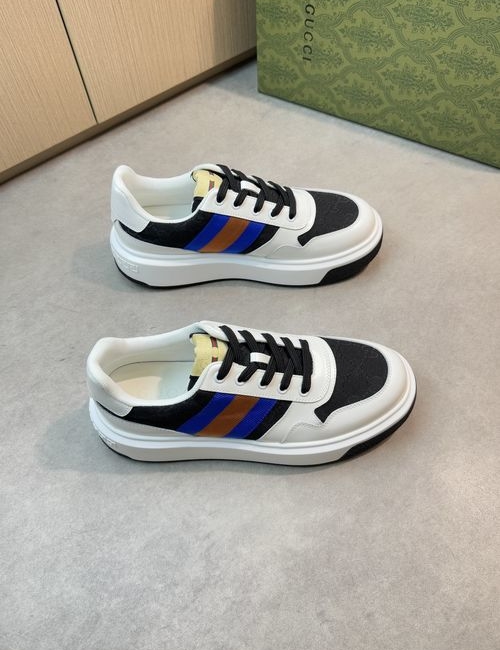Gucci Casual Sneakers Leather Upper Two-tone Sole