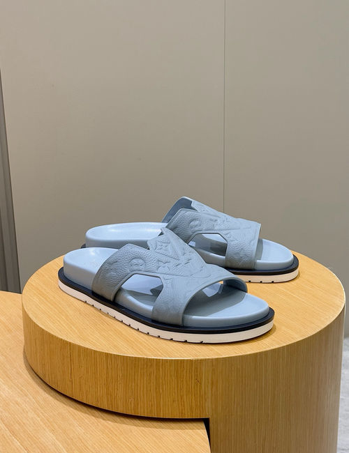 Louis Vuitton LV Oasis Suede Leather Slides