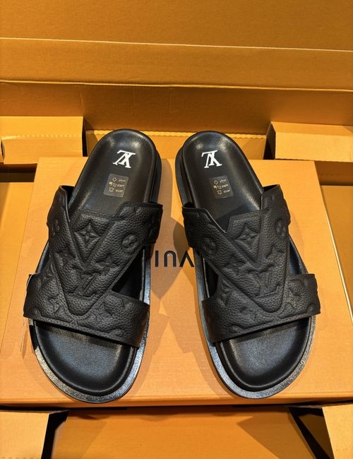 Louis Vuitton LV Oasis Suede Leather Slides